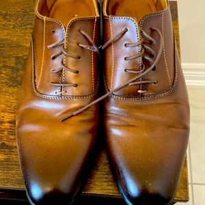 Zara brown lace up dress shoes